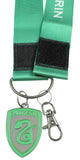 Harry Potter ID Lanyard With 2" Embossed Metal House Charm Pendant- Slytherin