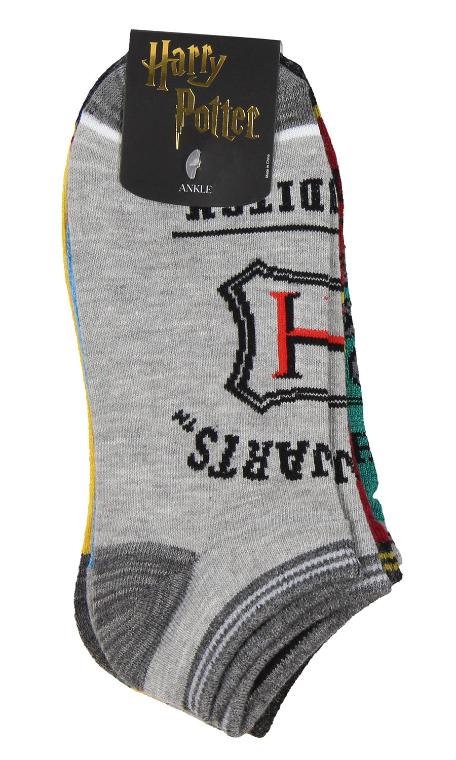 Harry Potter Socks Adult Hogwarts Quidditch No Show Ankle Socks 5 Pack