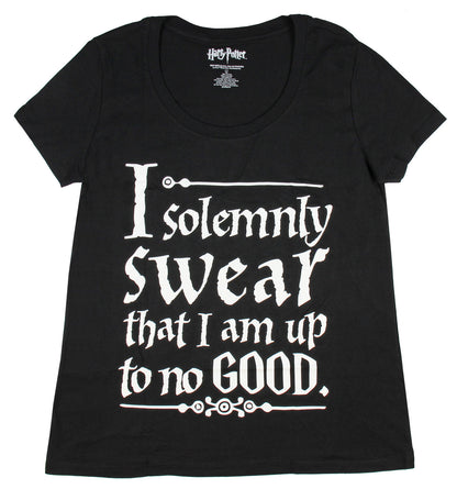 Harry Potter Solemnly Swear Magic Wand Womens T-Shirt