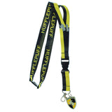 Harry Potter Hufflepuff Lanyard With 3D Metal Charm ID Card Holder And Sticker