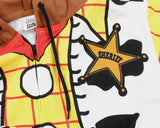 Disney Pixar Toy Story Men's I Am Woody The Cowboy Costume Adult Zip Hoodie (MD)