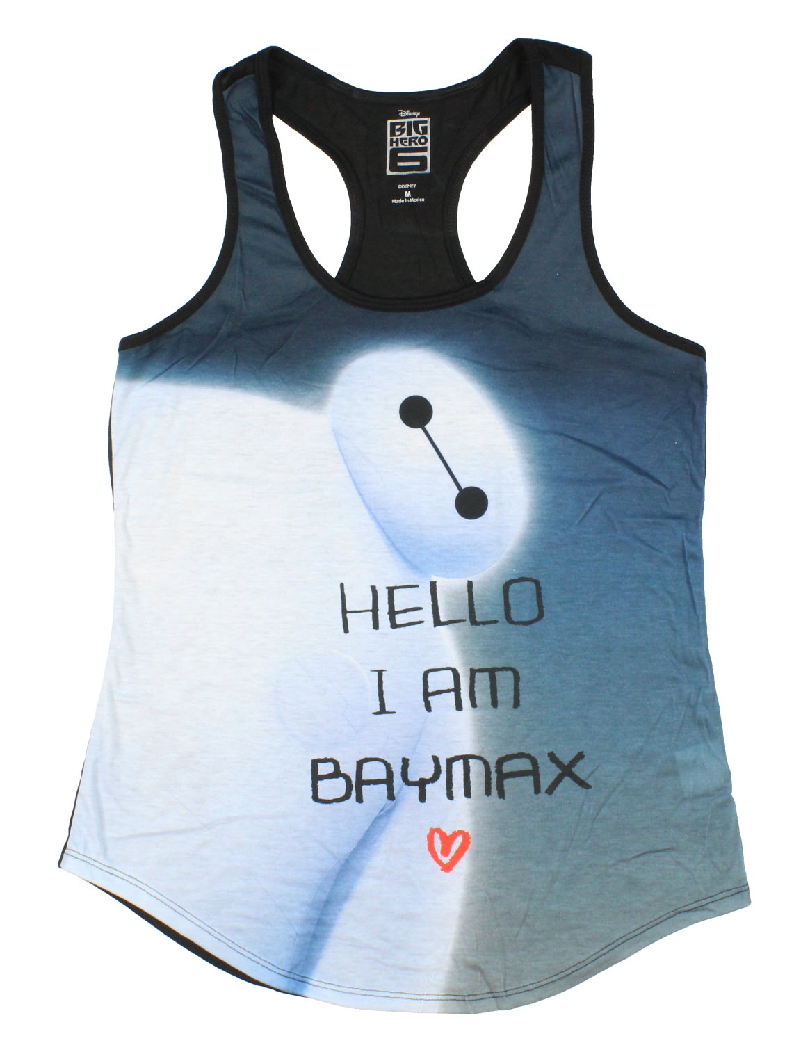 Disney Women's Juniors Big Hero 6 I Am Baymax Racerback Muscle Tank Top Adult