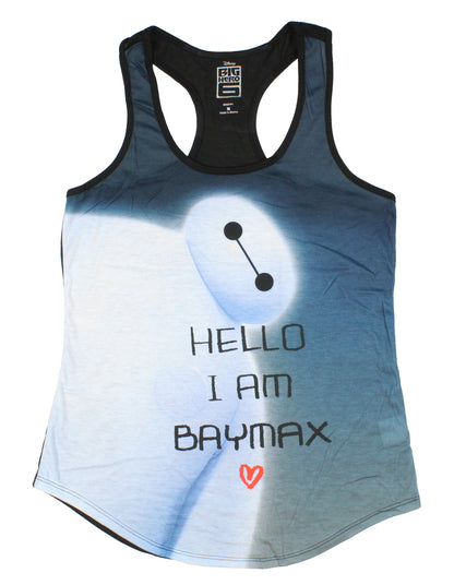 Disney Women's Juniors Big Hero 6 I Am Baymax Racerback Muscle Tank Top Adult