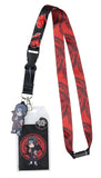 Naruto Shippuden Itachi Uchiha ID Badge Holder Lanyard w/ Rubber Pendant Sticker