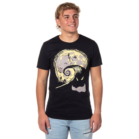 Nightmare Before Christmas Mens' Jack on Spiral Hill Oogie Boogie T-Shirt