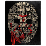 Friday The 13th Jason Vorhees Big Talker Micro Raschel Throw Blanket 46"x60"