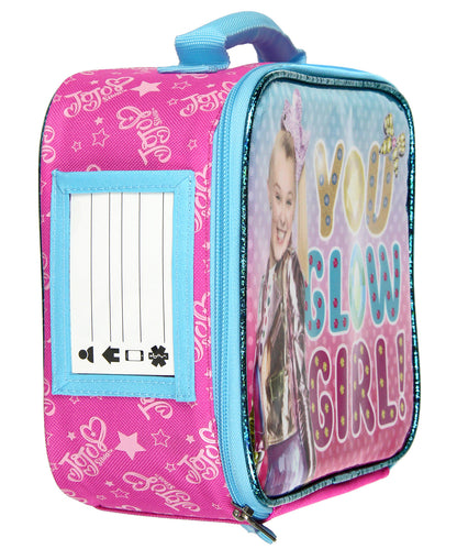 Jojo Siwa You Glow Girl Soft Kit Insulated Lunch Box Cooler 10" - Seven Times Six