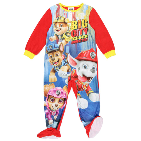 Nickelodeon Paw Patrol Toddler Boys' One Piece Footsie Pajama Outfit