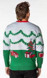 Tom And Jerry Men's Surprise Christmas Present Ugly Sweater Knit Pullover