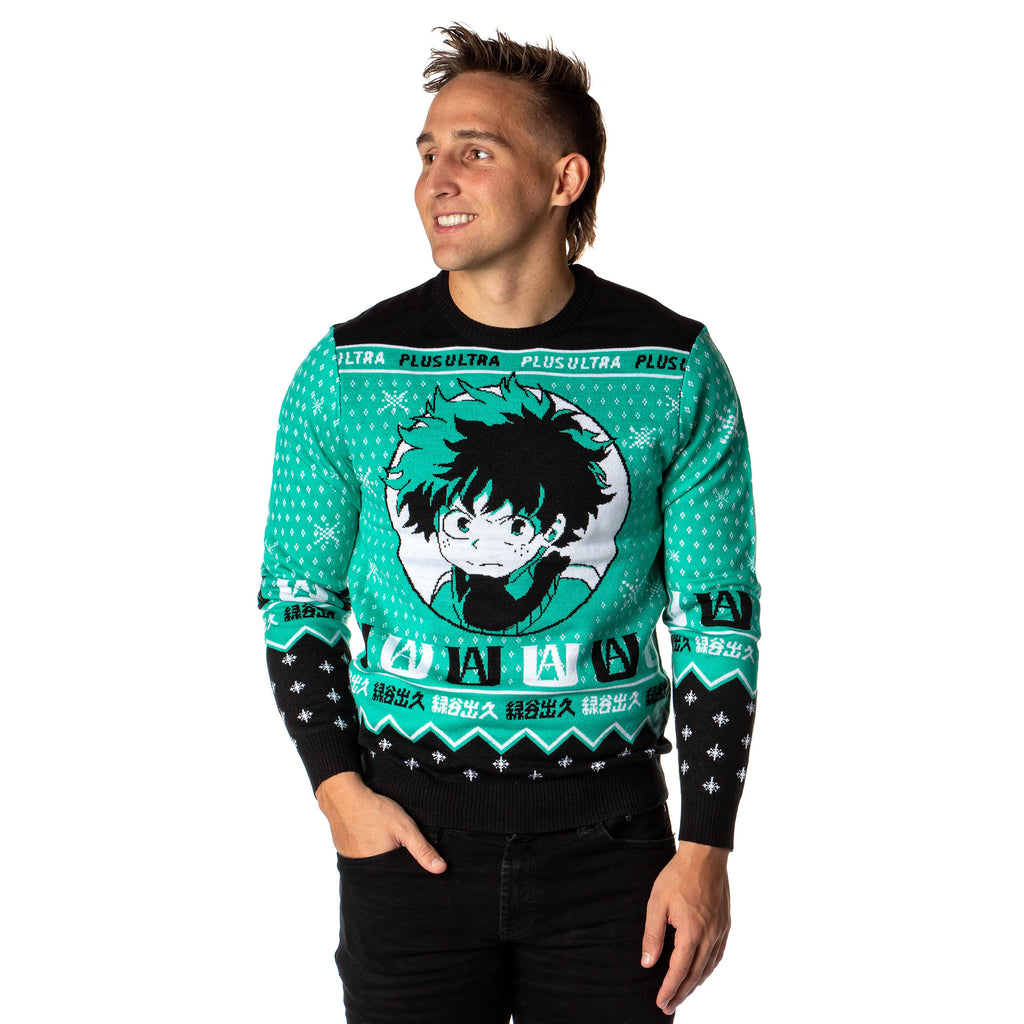 My hero academia ugly christmas sales sweater