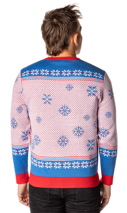 Ted Lasso Men's Believe Fair Isle Ugly Sweater for Christmas Knit Pullover