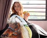 Parks And Recreation Farewell Li'l Sebastian Fleece Throw Blanket