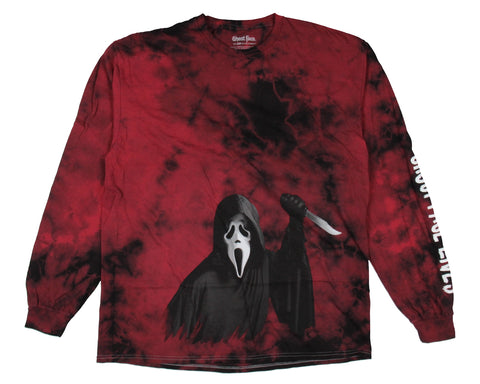 Scream Ghost Face Men's Ghost Face Lives Tie-Dye Long Sleeve T-Shirt