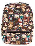 Loungefly Stranger Things Baby Characters Chibi All Over Print Mini Backpack