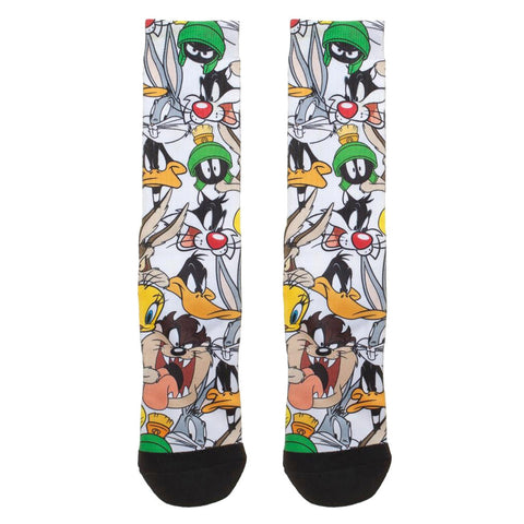 Looney Tunes Bugs Bunny Daffy Duck Tweety Character Sublimated Crew Socks