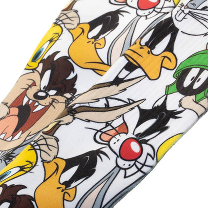 Looney Tunes Bugs Bunny Daffy Duck Tweety Character Sublimated Crew Socks - Seven Times Six