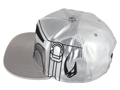 Star Wars The Mandalorian Steel Beskar Helmet Embroidered Snapback Hat Cap