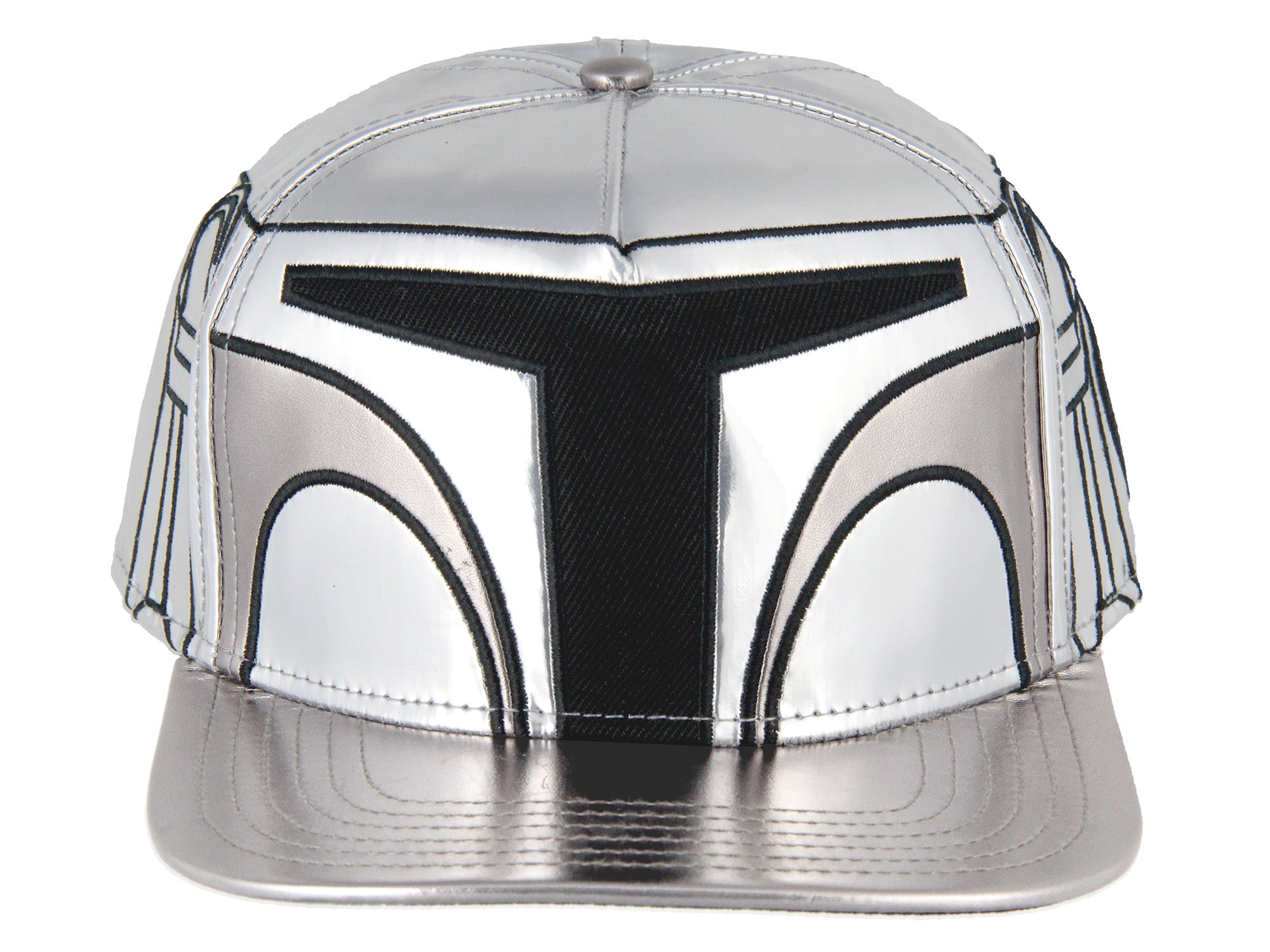 Star Wars The Mandalorian Steel Beskar Helmet Embroidered Snapback Hat Cap
