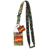 Marvel Comics Page ID Lanyard Badge Holder With 1.5" Rubber Charm Pendant