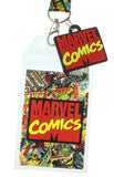 Marvel Comics Page ID Lanyard Badge Holder With 1.5" Rubber Charm Pendant