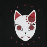 Demon Slayer Mens' Tanjiro Warding Mask Anime Graphic Print T-Shirt