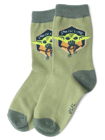 Star Wars The Child Baby Yoda Kids' 5 Piece Gift Set Shirt, Socks, Jumbo Sticker