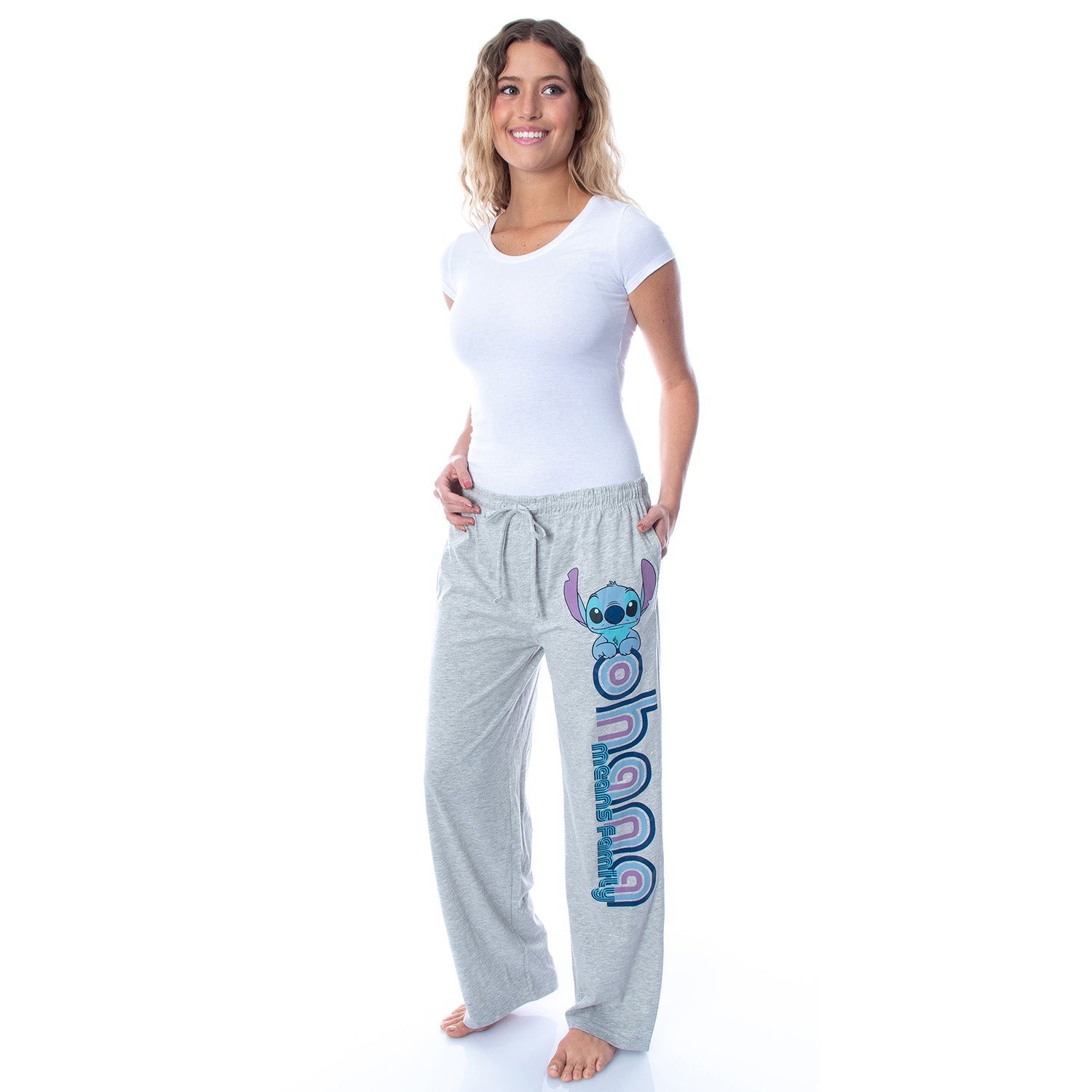 Disney Women's Lilo & Stitch Ohana Soft Touch Cotton Pajama Pants