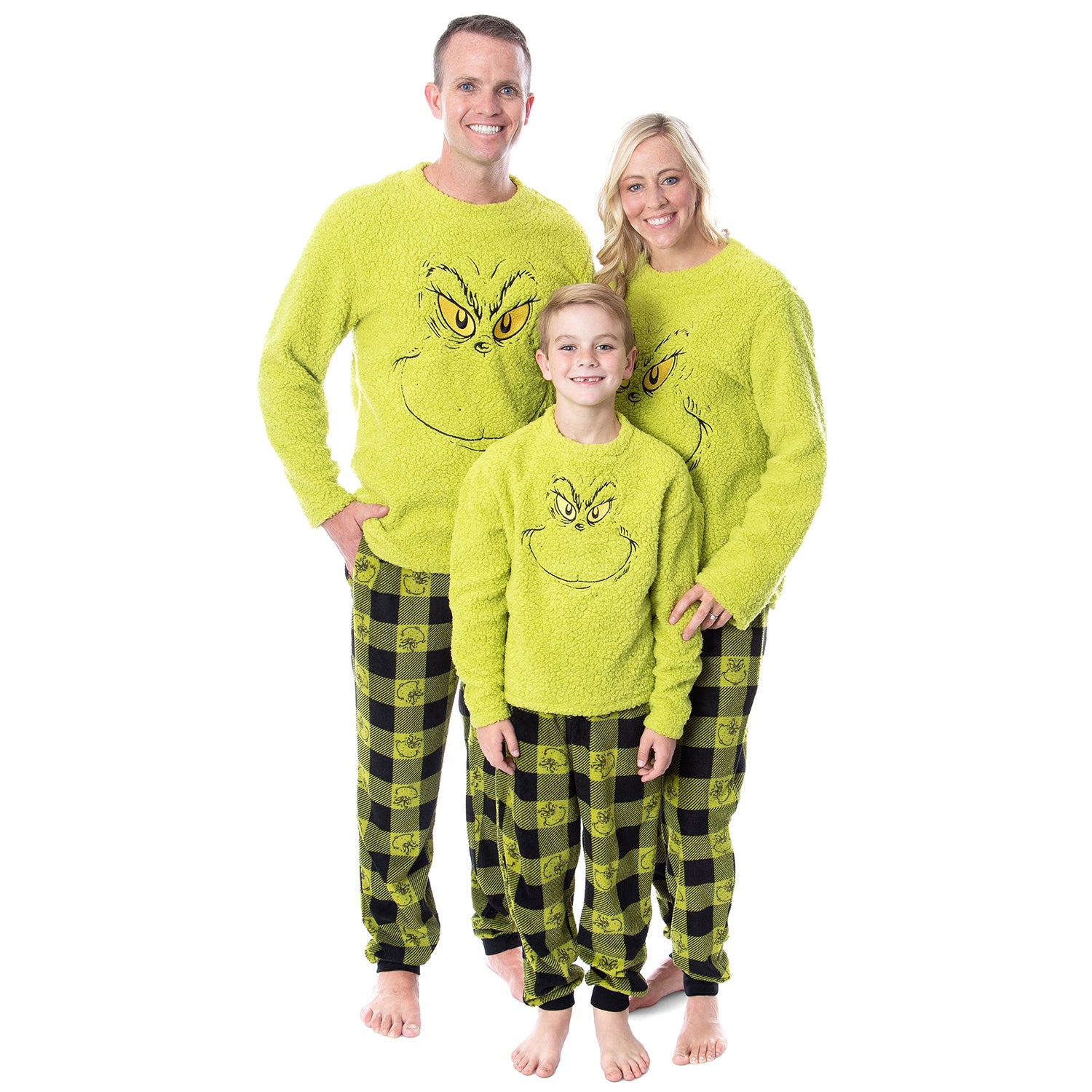 Matching Family Christmas Pajamas Women's Grinch 2-Piece Pajama Set