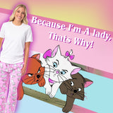 Disney Adult Aristocats Marie Expressions and Bows Pajama Sleep Lounge Pants