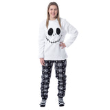 Nightmare Before Christmas Adult 3 Piece Gift Set Pajama Pants, Sherpa Top , Socks