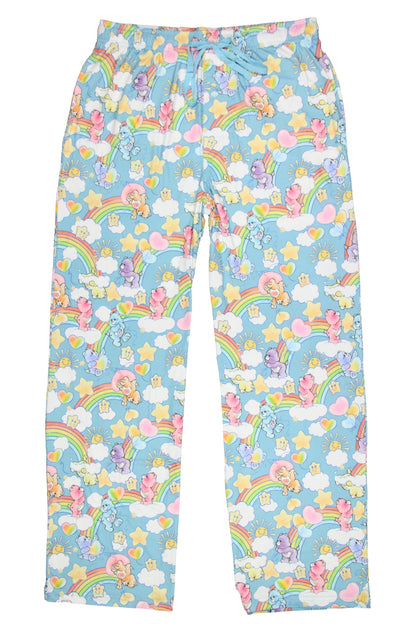 Care Bears Men's Retro 80's AOP Drawstring Elastic Waistband Pajama Pants