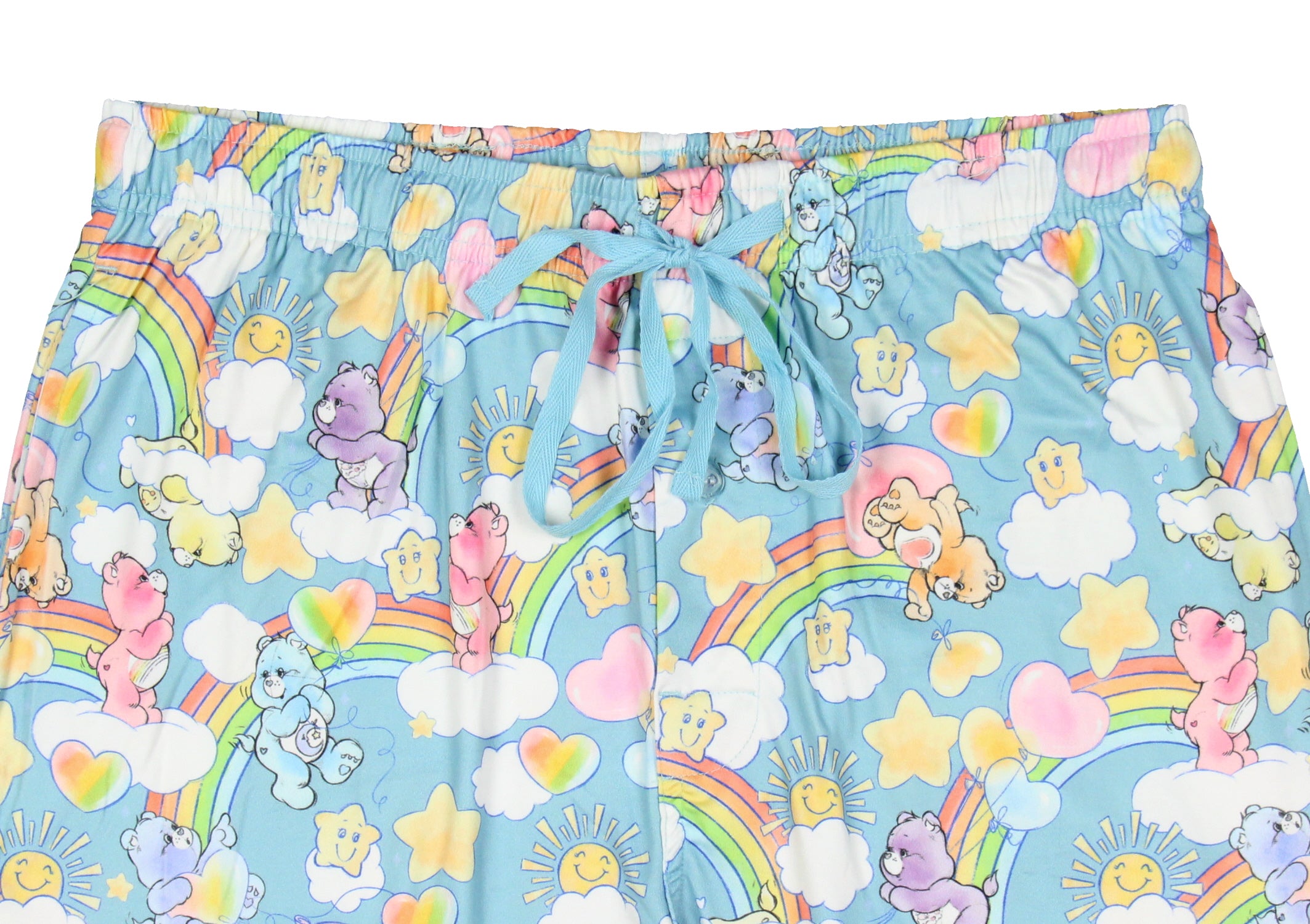 Care Bears Men's Retro 80's AOP Drawstring Elastic Waistband Pajama Pants (M)