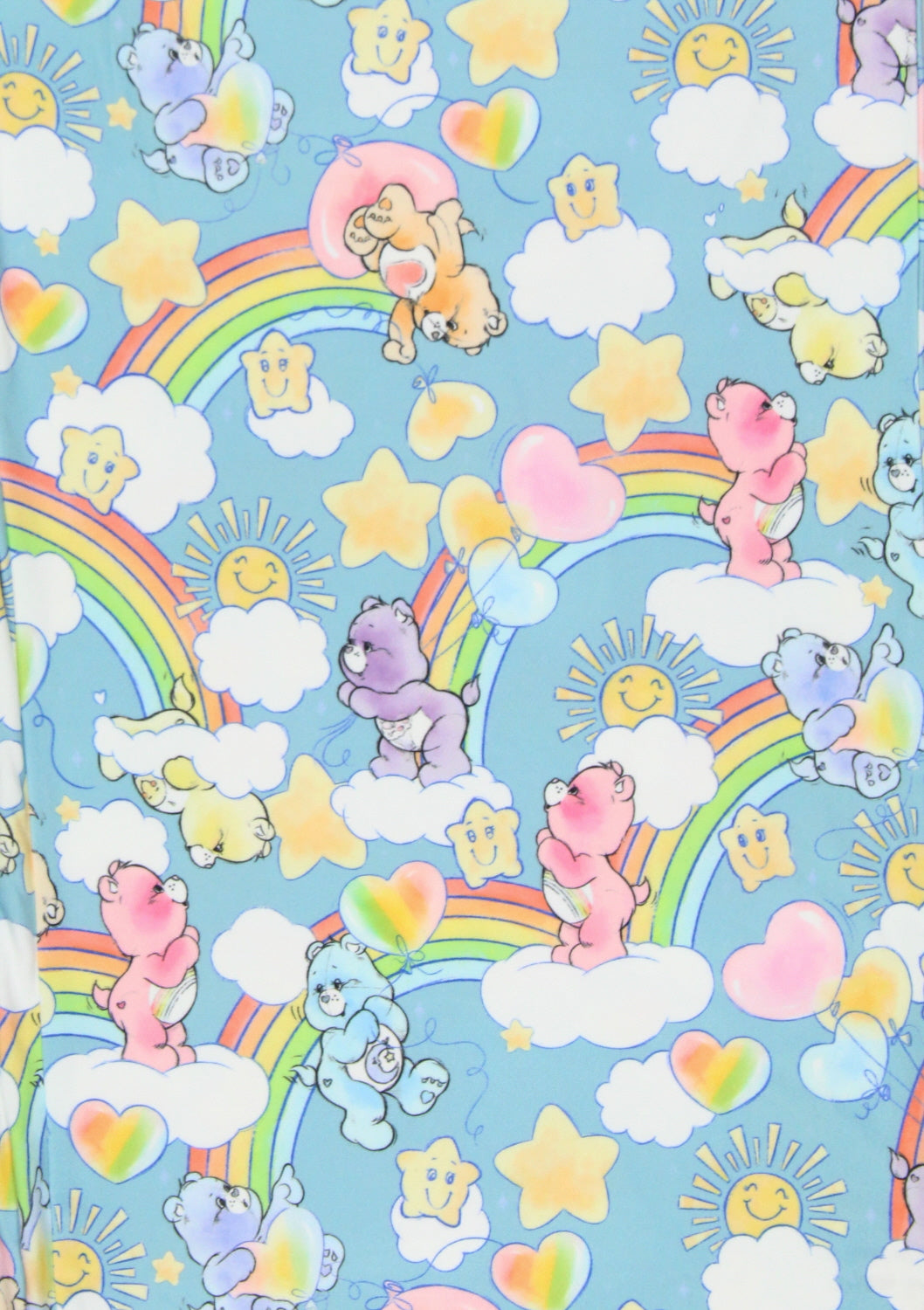 Care Bears Men's Retro 80's AOP Drawstring Elastic Waistband Pajama Pants