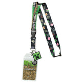 Minecraft ID Lanyard Badge Holder Classic Logo With Metal Charm Pendant