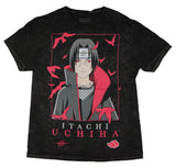 Naruto Shippuden Women's Itachi Uchiha Mineral Washed Boyfriend T-Shirt