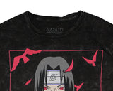 Naruto Shippuden Women's Itachi Uchiha Mineral Washed Boyfriend T-Shirt