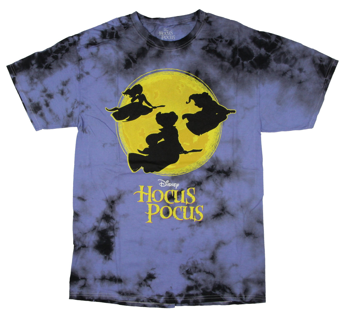 Disney Men's Hocus Pocus Moon Witches Silhouette Graphic Print T-Shirt Adult