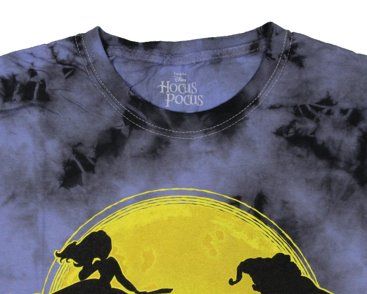 Disney Men's Hocus Pocus Moon Witches Silhouette Graphic Print T-Shirt Adult
