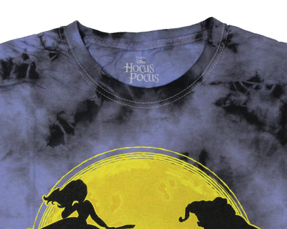 Disney Men's Hocus Pocus Moon Witches Silhouette Graphic Print T-Shirt Adult