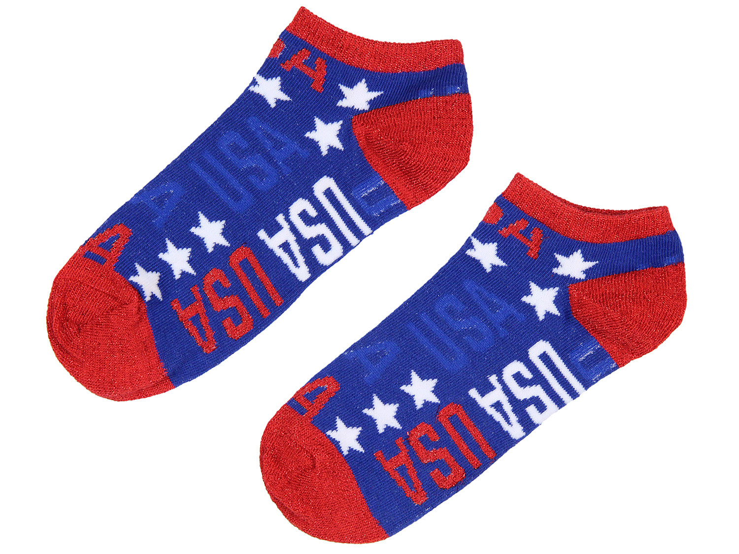 USA Fourth Of July Freedom Red White Blue America Unisex Ankle Crew Socks