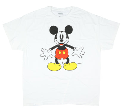 Mickey Mouse Shirt Mens Arms Wide Open Pose Adult Short Sleeve T-Shirt