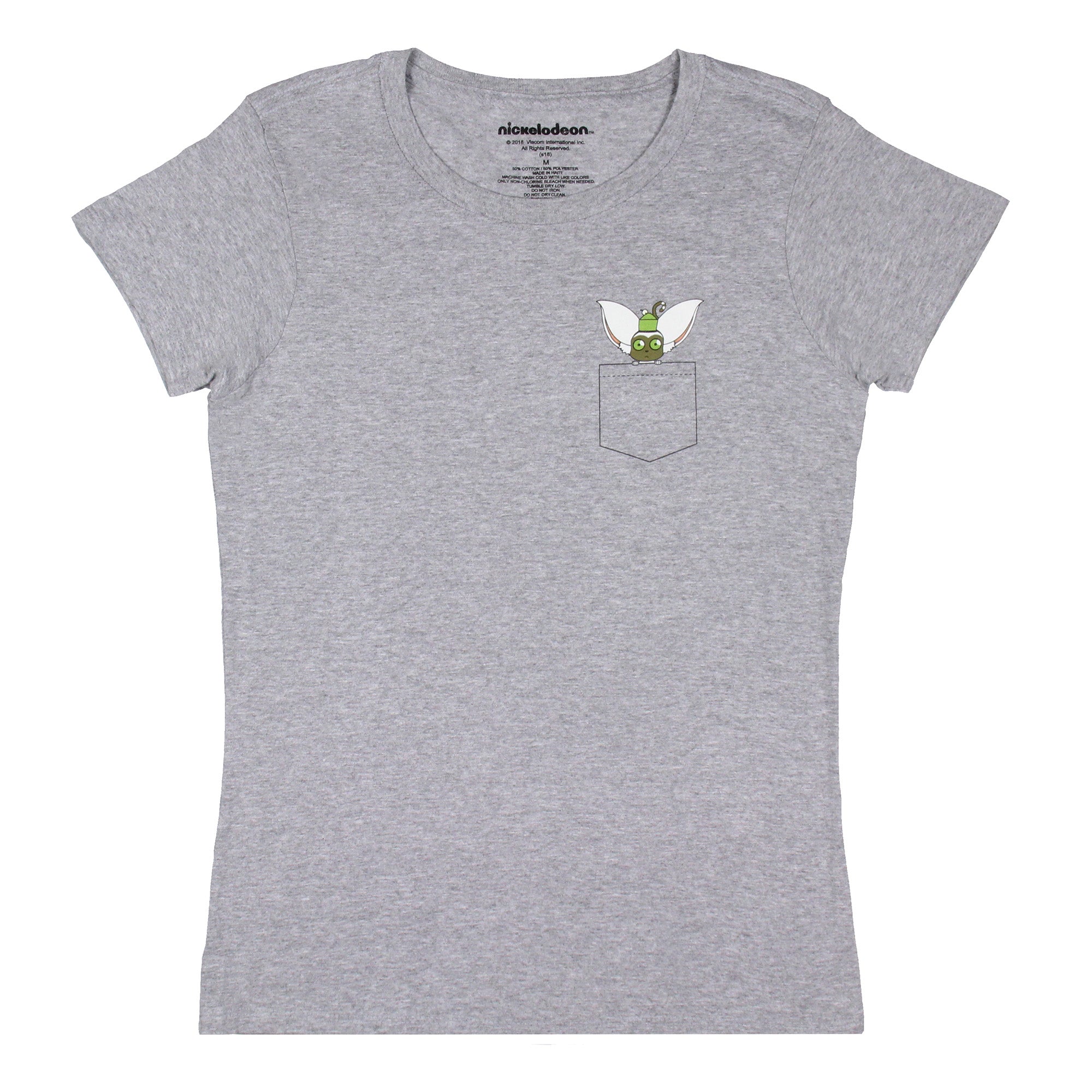 Avatar The Last Airbender Womens' Momo Flying Lemur Pocket Design T-Shirt