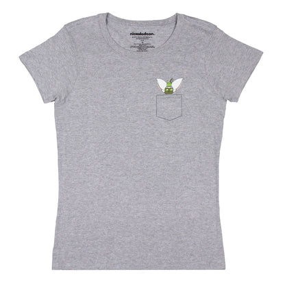 Avatar The Last Airbender Womens' Momo Flying Lemur Pocket Design T-Shirt