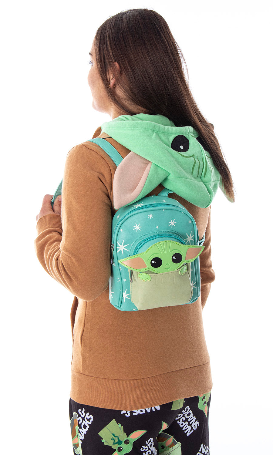 Star Wars The Mandalorian Baby Grogu The Child Micro Mini Backpack Shoulder Bag 9"
