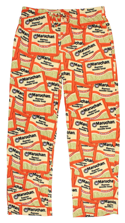 Maruchan Men's Ramen Noodles Soup Chicken Flavor Allover Sleep Pajama Pants