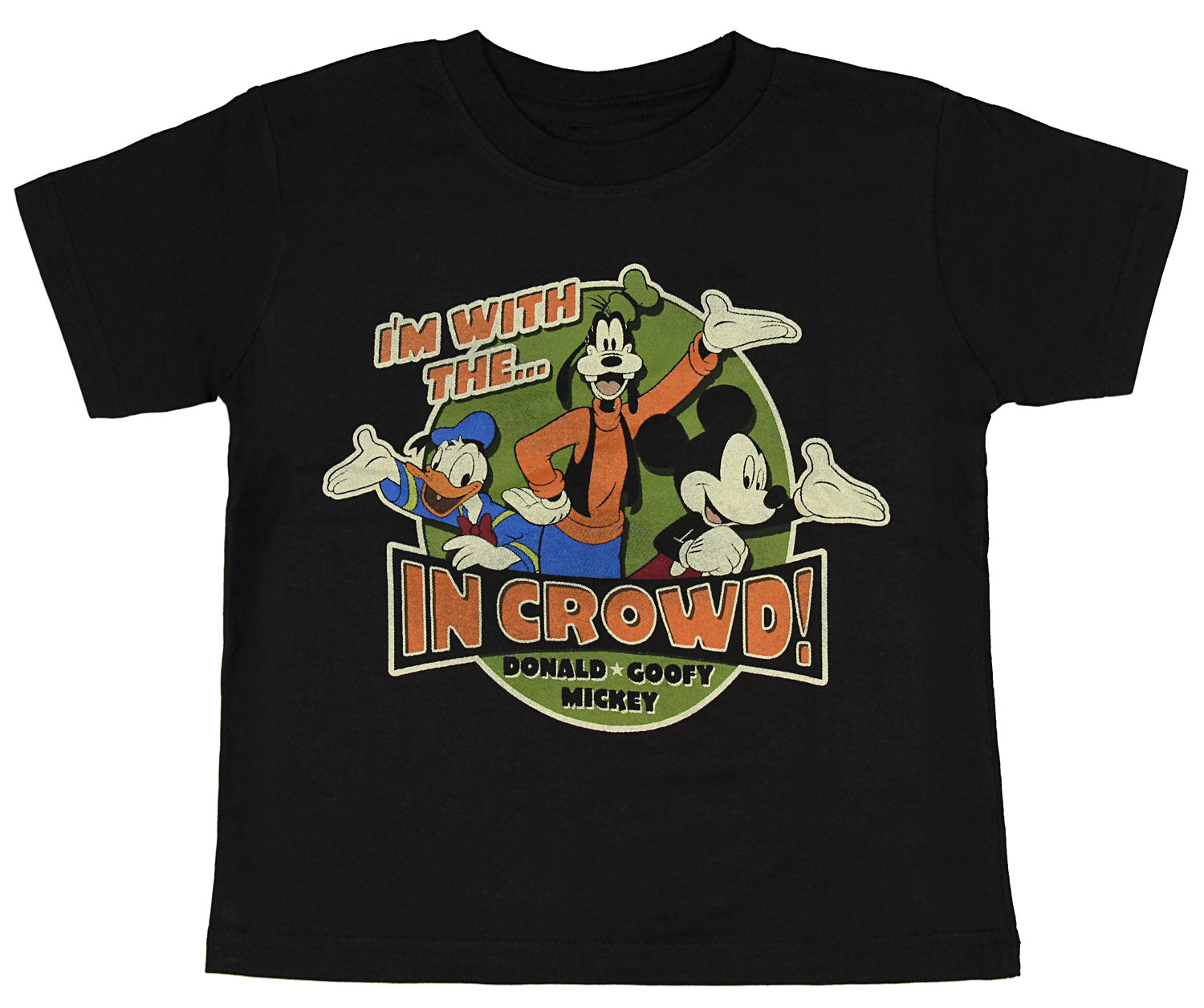 Disney Mickey Mouse Little Boys' T-Shirt I'm With The In Crowd Tee, 2T Kids