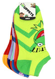 The Muppets Socks Adult Kermit Animal Miss Piggy Beaker Fozzie 6 Pack Ankle Socks