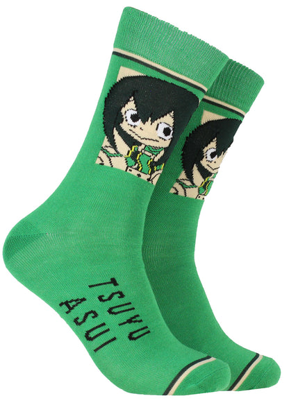 My Hero Academia Character Designs 6 Pack Adult Crew Socks