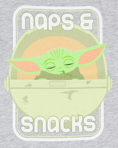 Star Wars Girls' Baby Grogu Naps & Snacks Short Sleeve Kids T-Shirt