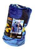 Naruto Shippuden Kakashi Hatake Japanese Script Super Plush Fleece Throw Blanket